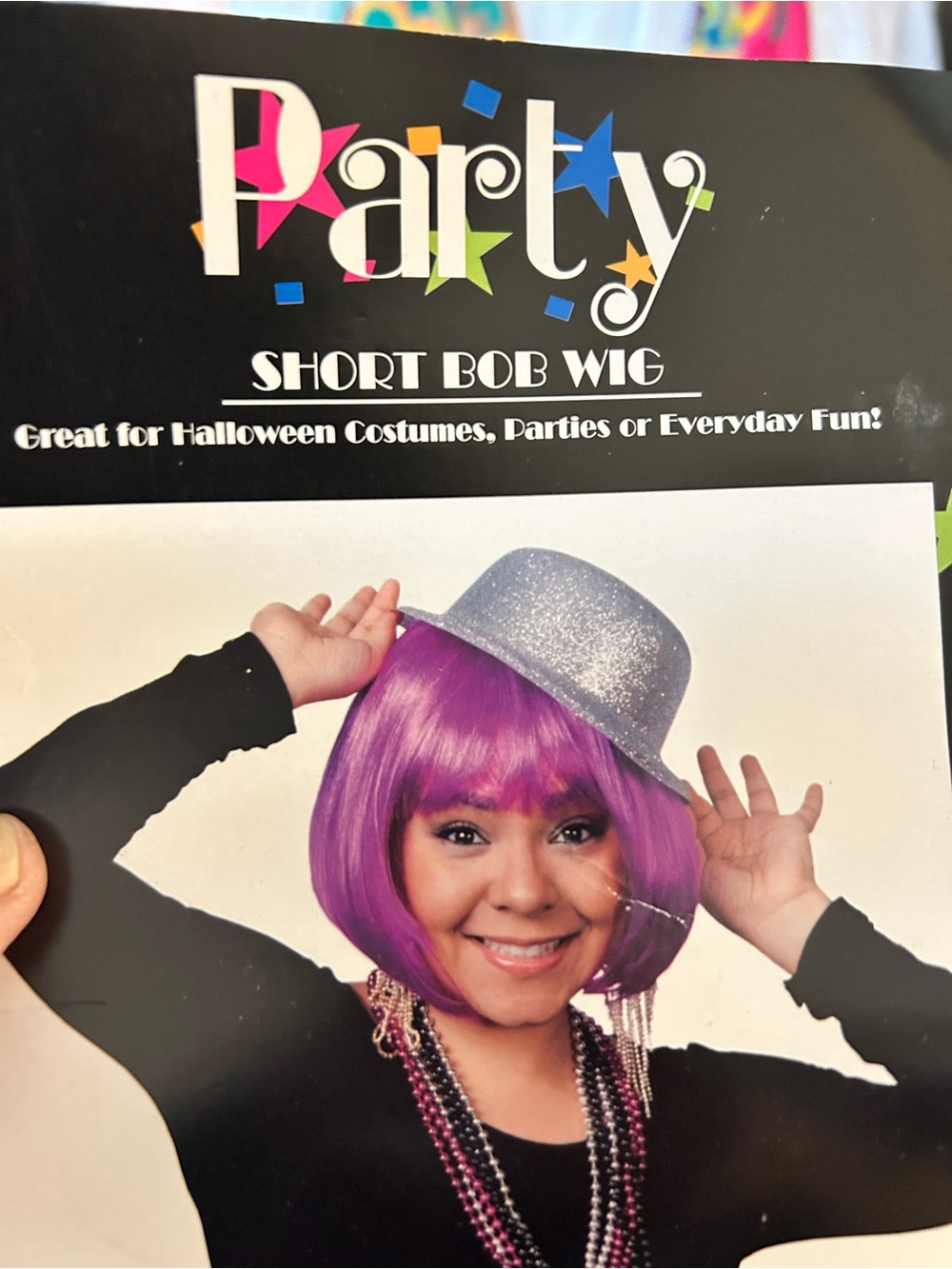 Purple bob Wig